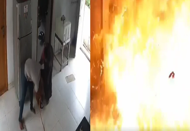 WATCH VIDEO-SHOCKING – ಮನೆಯಲ್ಲಿ ಭಯಾನಕ ‘ಸಿಲಿಂಡರ್ ಸ್ಪೋಟ’ : ಇಬ್ಬರು ಬದುಕಿದ್ದೇ ಹೆಚ್ಚು 