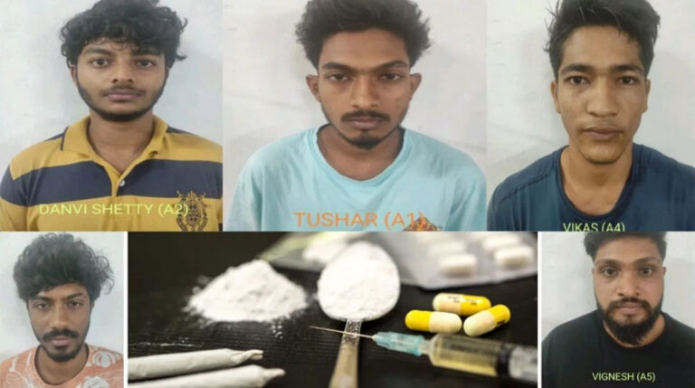ಗಾಂಜಾ ವ್ಯಸನಿ ತಂದೆಯಿಂದ ದೂರು: ಐವರು ಗಾಂಜಾ ಪೆಡ್ಲರ್‌ಗಳ ಬಂಧನ