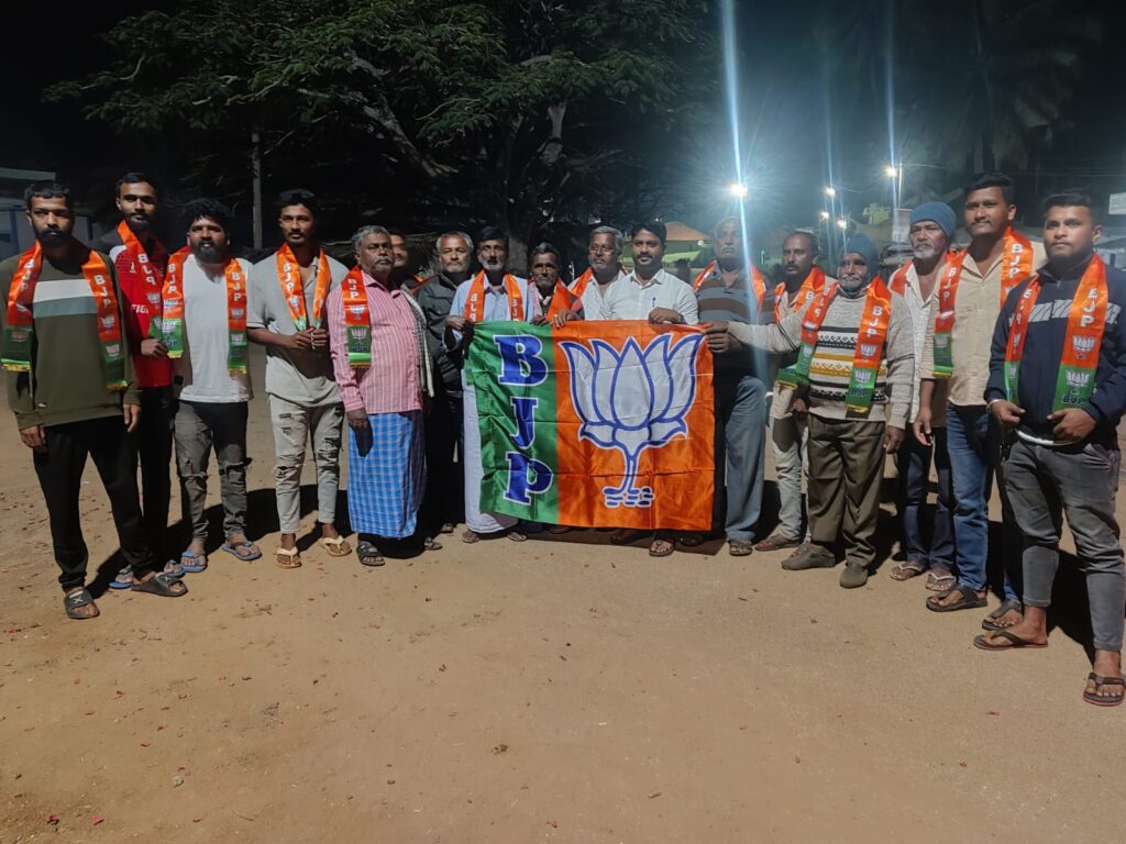 Channarapattana dhadigattaa village people joining bjp
