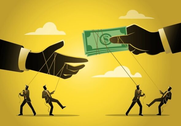 illustration-businessman-hands-giving-taking-600nw-2480386373