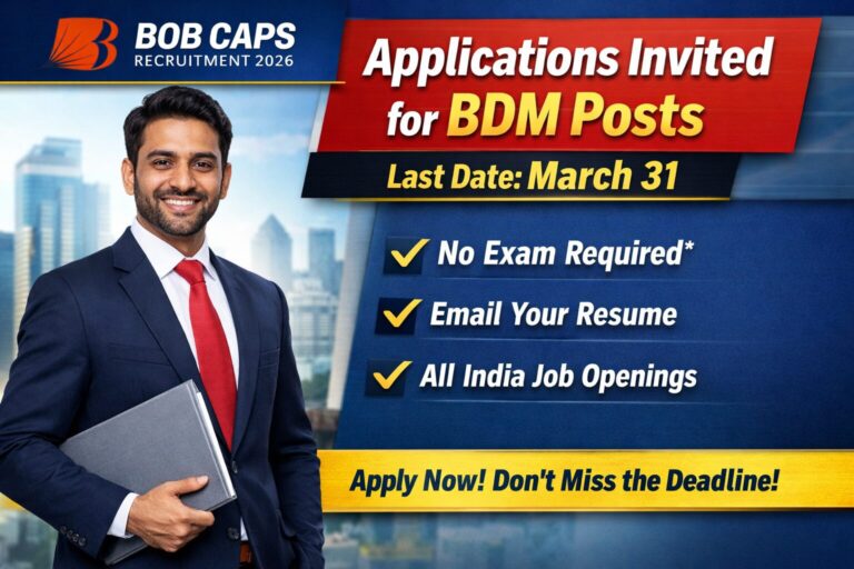 BOBCAPS recruitment 2026 promotional graphic