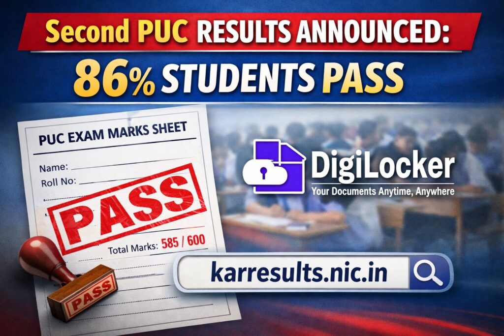 PUC results announcement and marksheet