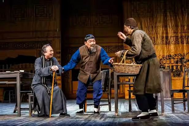 Tea house drama scene