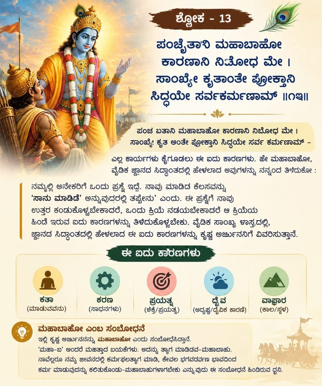 Bhagavad Gita_ Five Causes of Action