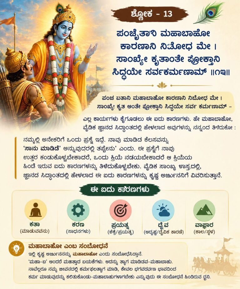 Bhagavad Gita_ Five Causes of Action