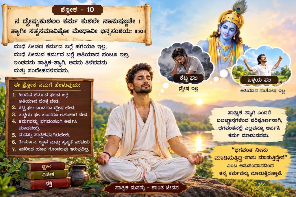 ಸಾತ್ವಿಕ ತ್ಯಾಗಿ_ ಶಾಂತ ಜೀವನ